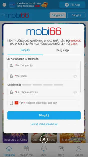 Đăng ký MOBI66